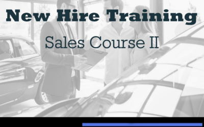 New Hire Training – Sales Course II